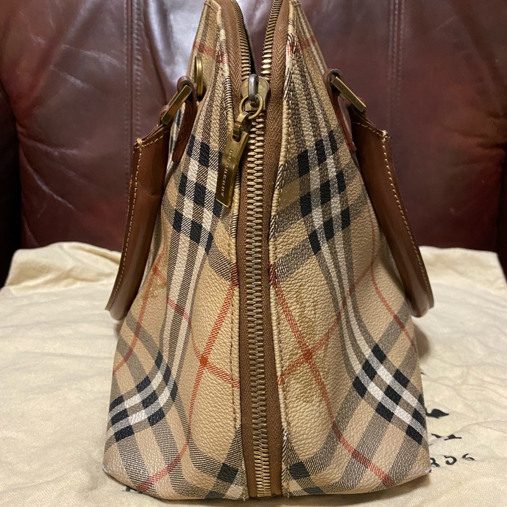 Authentic Burberry Haymarket Satchel